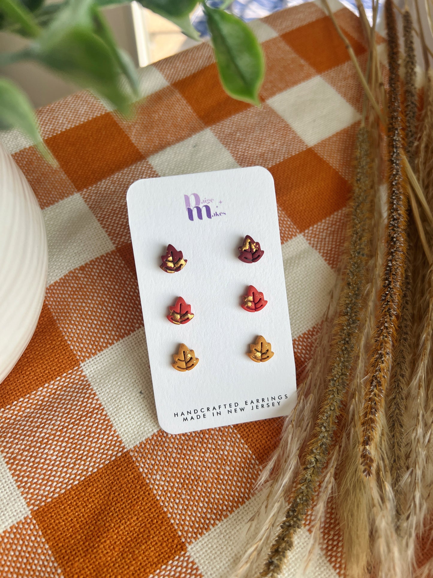 Fall Leaves Stud Pack (3 colors)