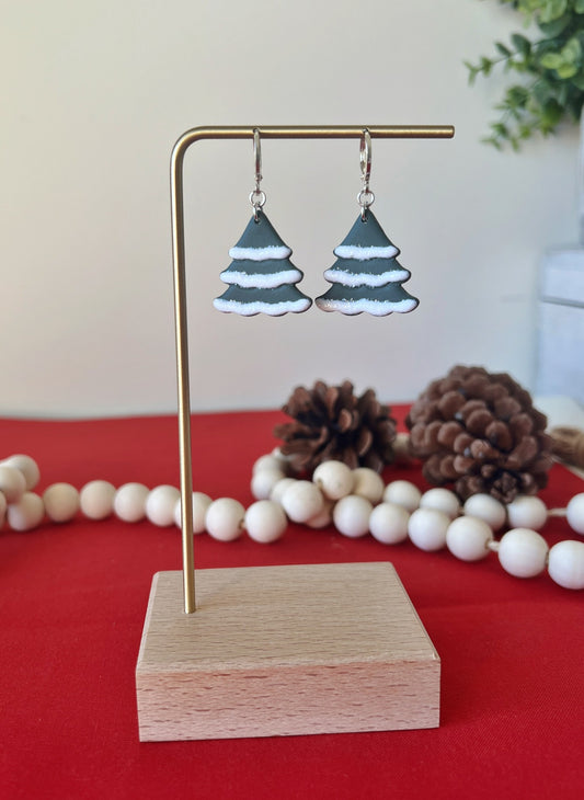 Snow Tree Earrings
