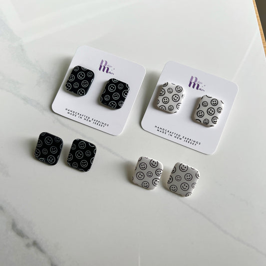 Smiley Print Squares (no dangles)