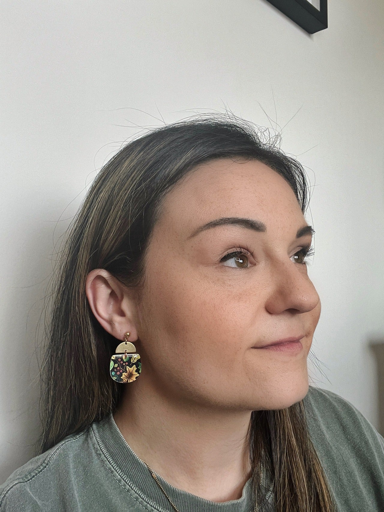 Dark Autumn Leaves Earrings