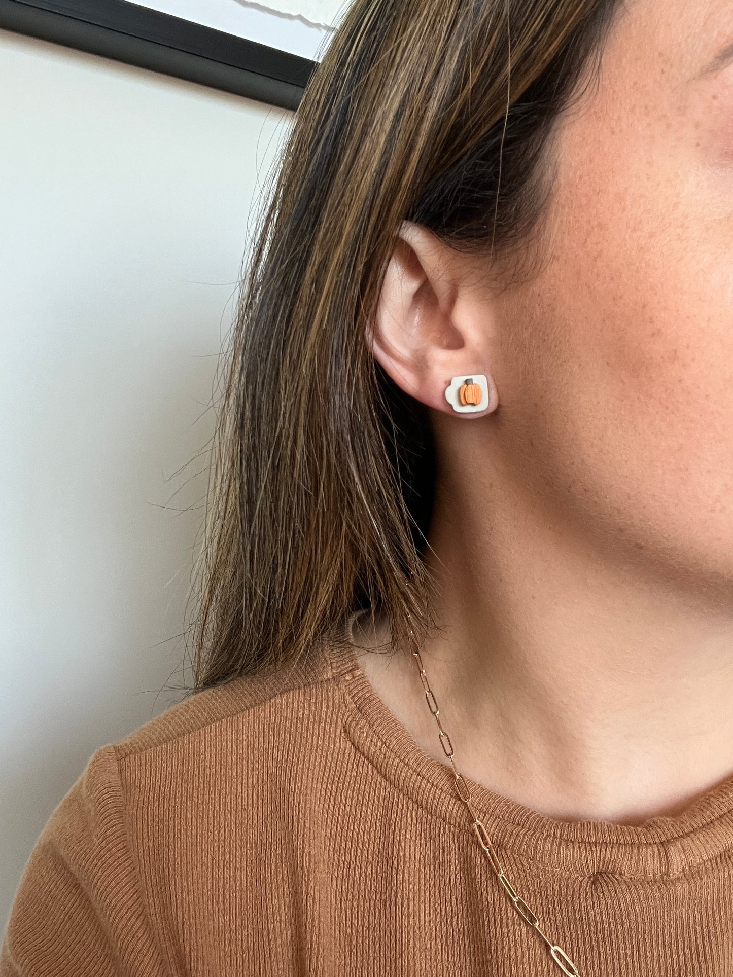 Pumpkin Spice Mug Studs