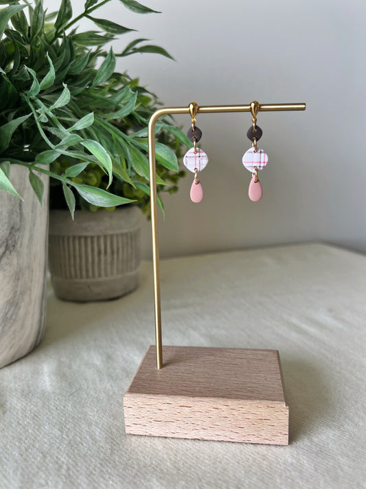 Mini Plaid Dangles