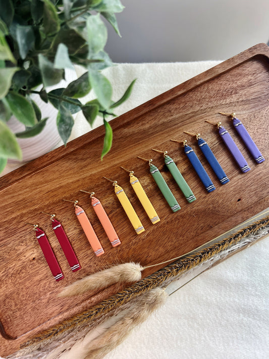 My Favorite Crayon Earrings
